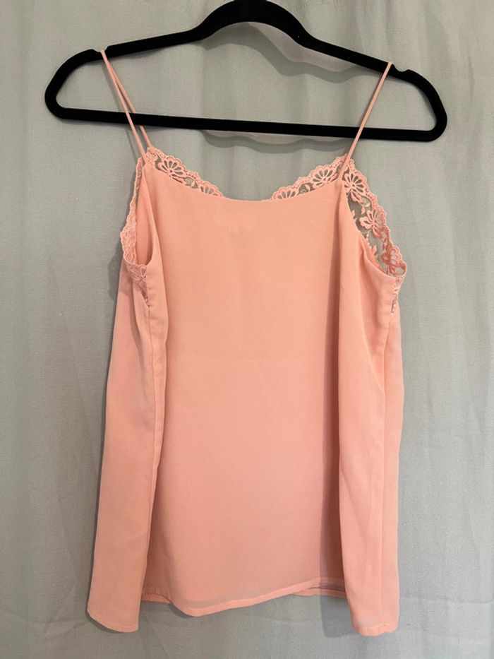Haut à bretelles rose - photo numéro 5