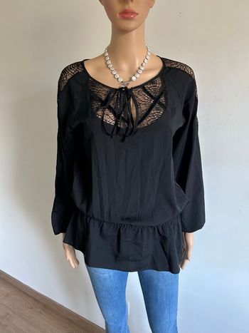 Blouse noire à manches longues Morgan taille 36 jamais portée 