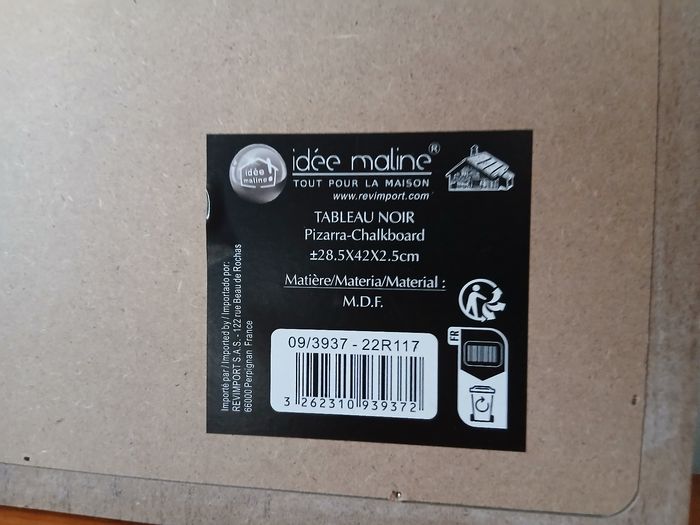 Neuf: Tableau noir en bois thème "La ferme" - photo numéro 7