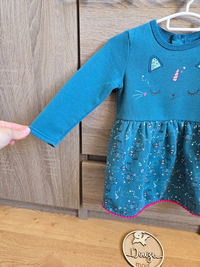 Vêtement Bébé Fille - Ensemble Robe et legging - Petit Béguin - 12 mois 80 cm - photo numéro 3