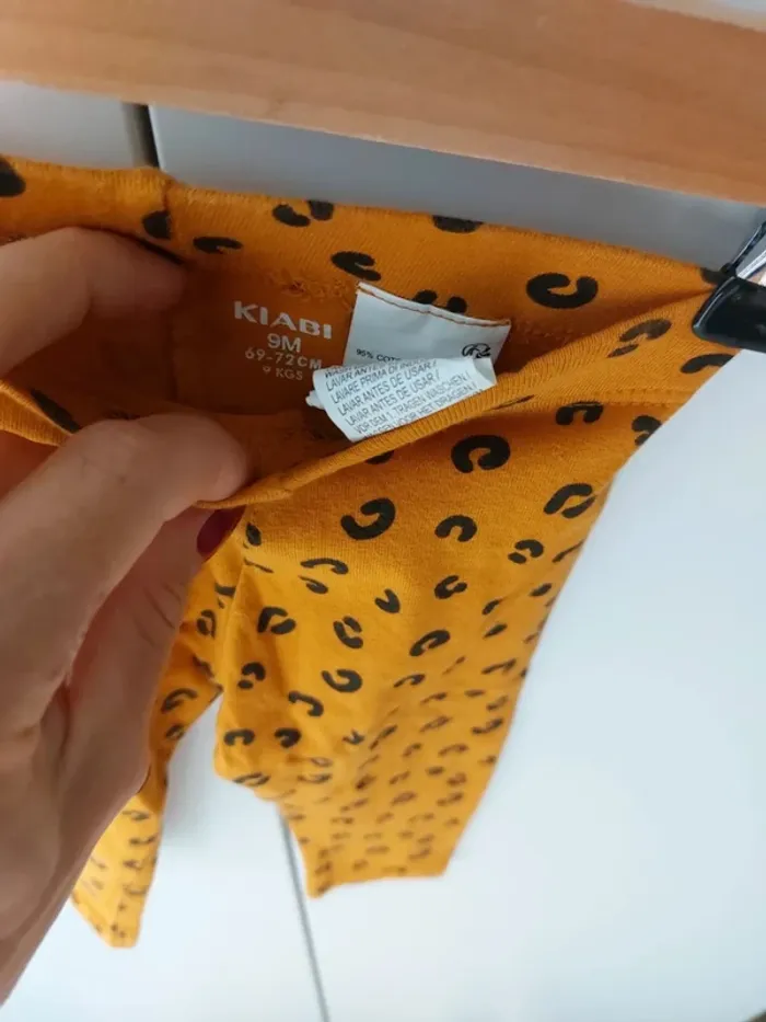 Legging jaune Kiabi 9 mois - photo numéro 2