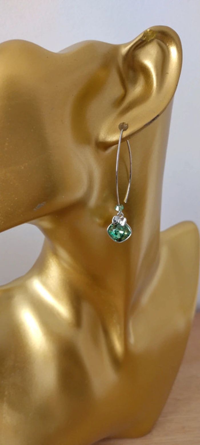 Boucles d'oreilles Bohm cristal - photo numéro 3