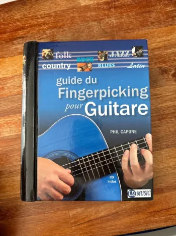 Livre guide du fingerpicking pour guitare