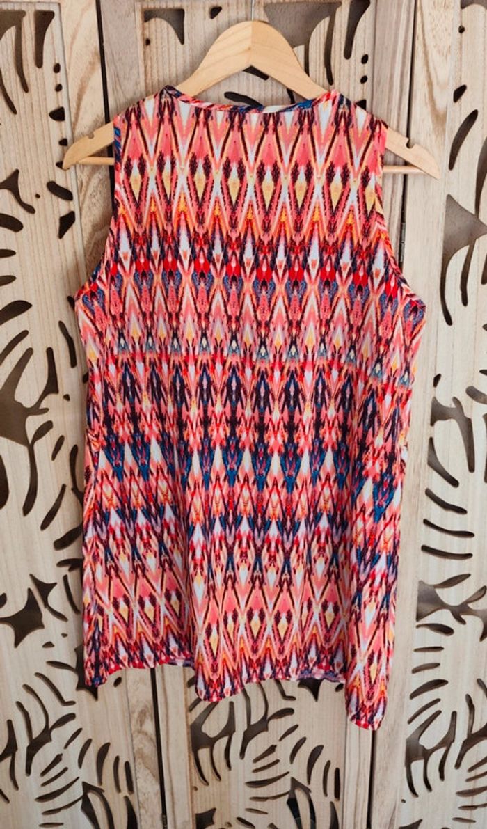 Tunique longue ou robe courte à motif coloré Kaylla Paris - photo numéro 6