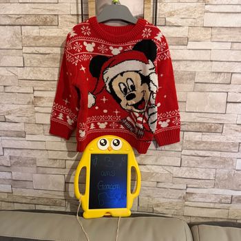 Joli pull Mickey de Noël en mailles - T3ans - Disney 