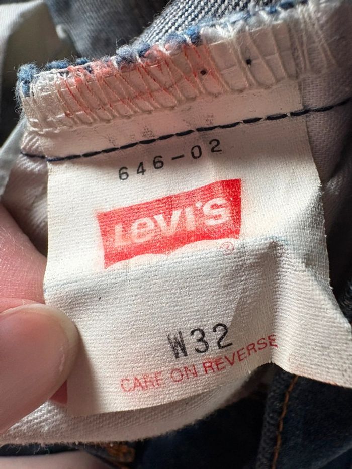 Short en jean taille haute Levi's 40 vintage - photo numéro 7