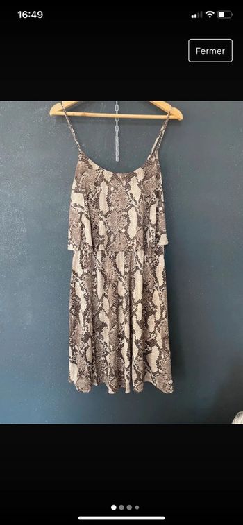 Robe à bretelles avec plastron - python