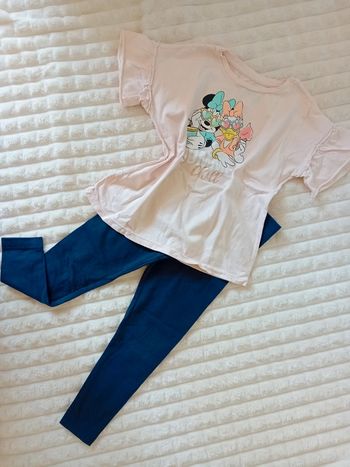 Ensemble Tshirt + legging fille 4/5ans 🩷💙