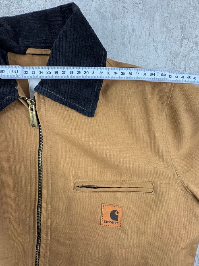 Veste Carhartt Harrington style Detroit • Rework • Taille S • Brown Hamilton / Camel - photo numéro 6