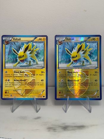 Lot carte Pokémon  Voltali 34/116 normal et reverse Glaciation Plasma