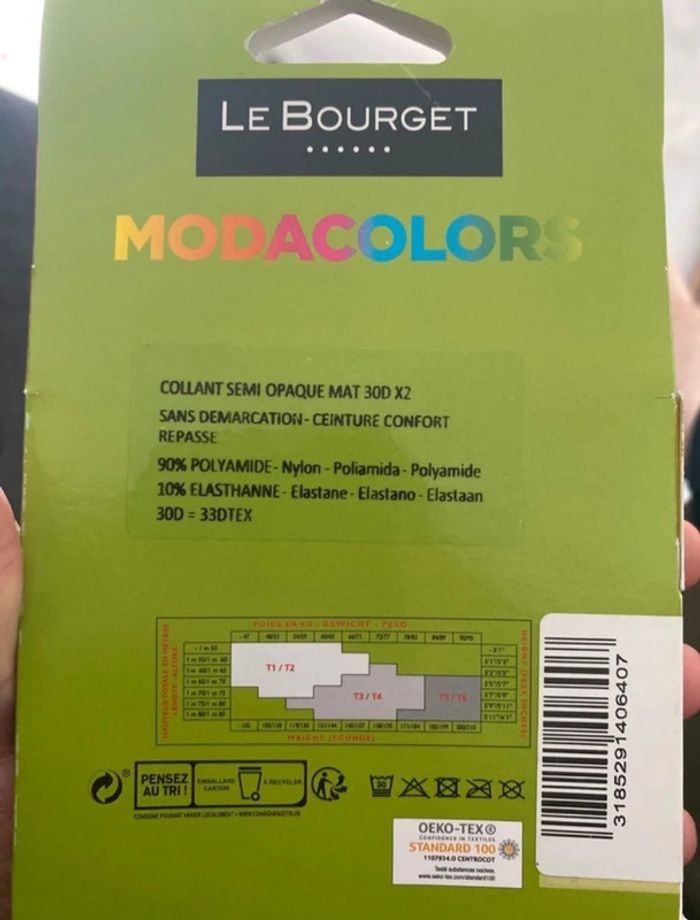 Lot de six collants le Bourget - photo numéro 2