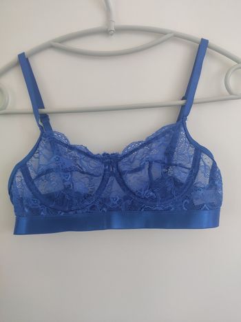 Primark soutien gorge bleu en dentelle S