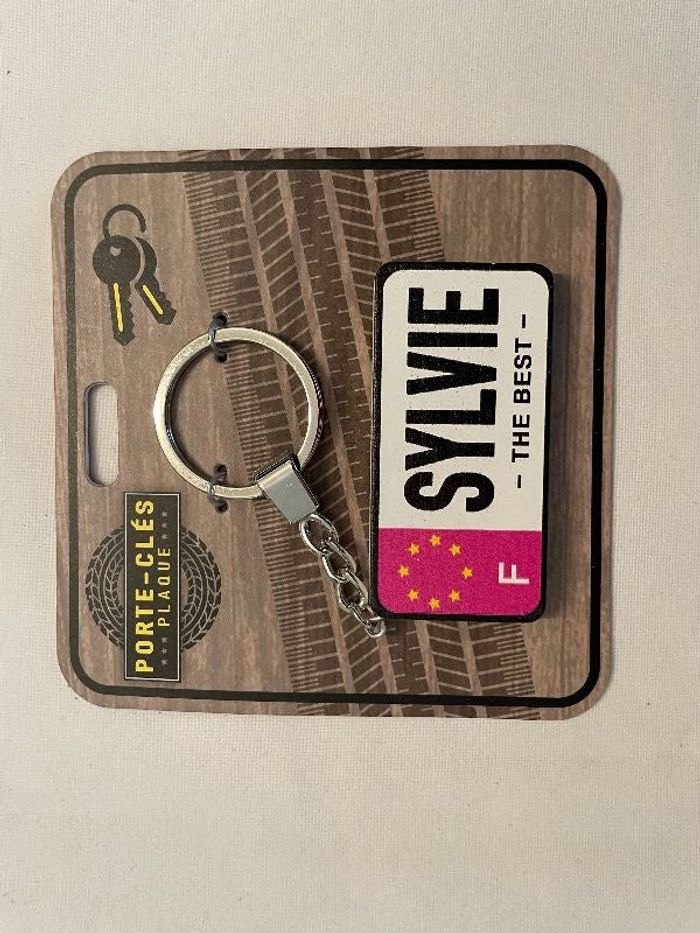 Porte Clé Prénom Plaque d'Immatriculation