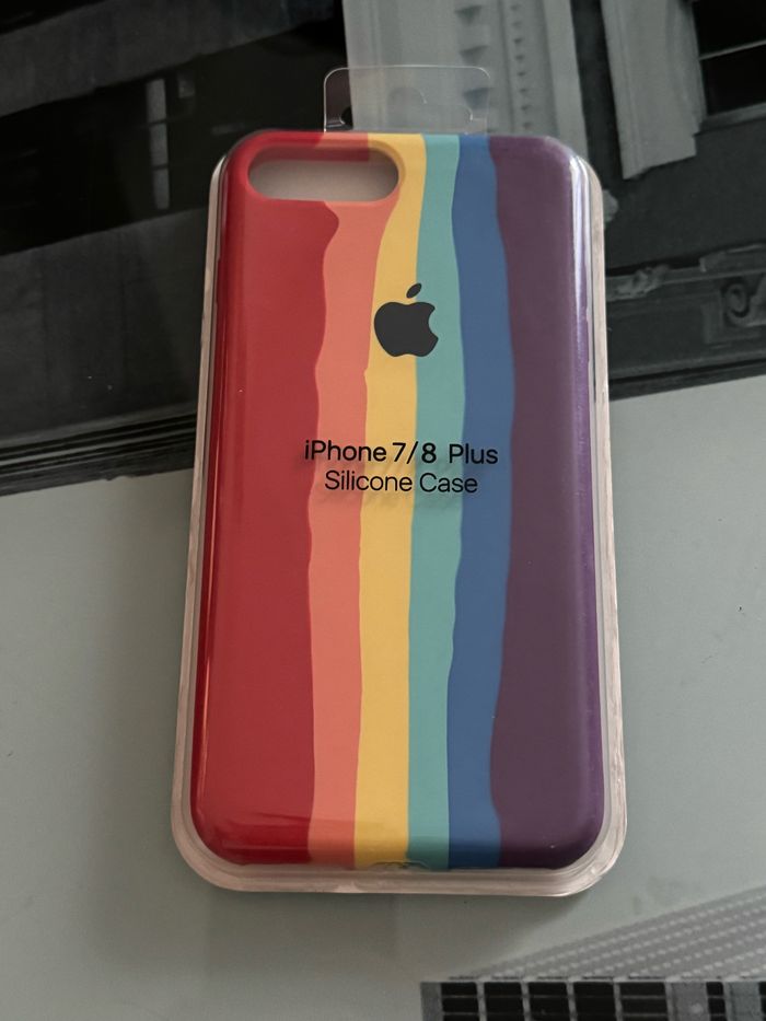 Coque silicone iPhone 7+ 8+ neuve