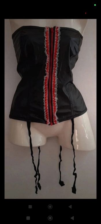 Corset simili cuir 
