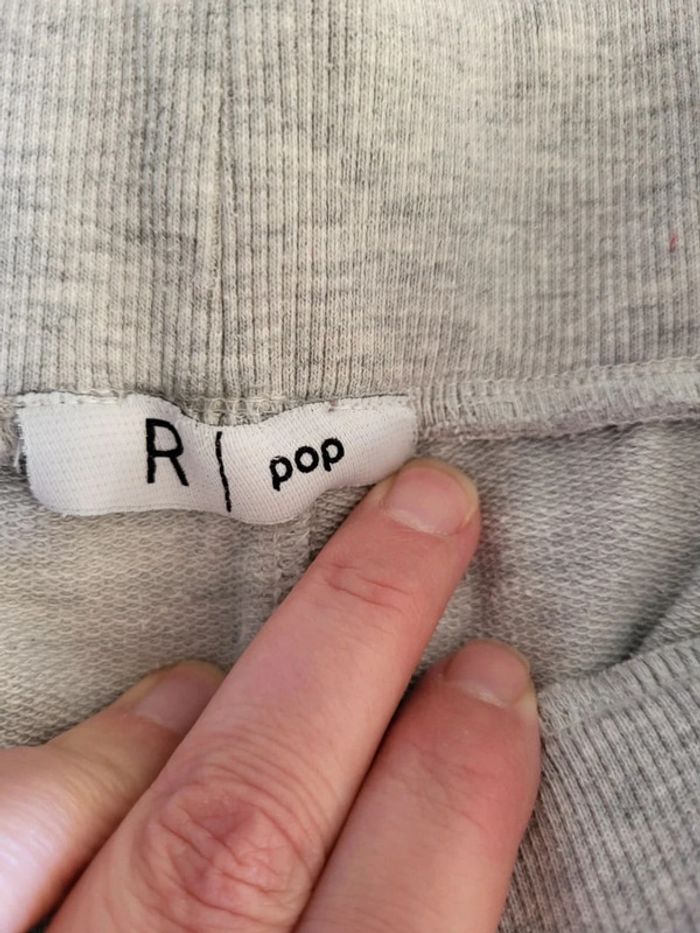 Pantalon de jogging molleton 14 ans gris La Redoute - photo numéro 4