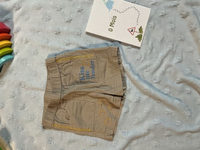 short beige taille élastique naissance influx - photo numéro 2