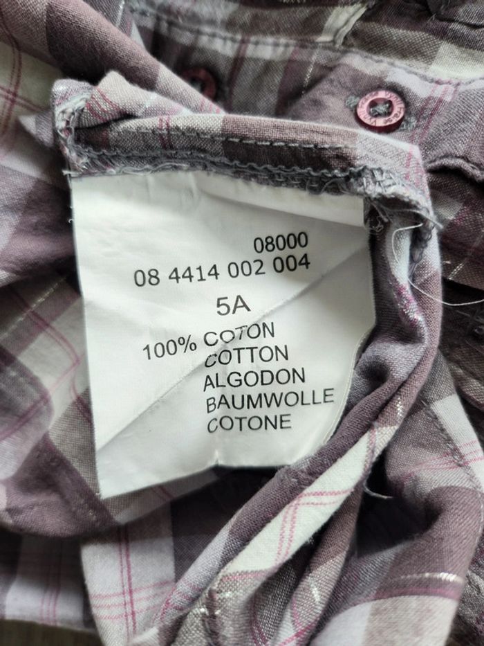 Chemise blouse manches longues fille 5 ans - photo numéro 4
