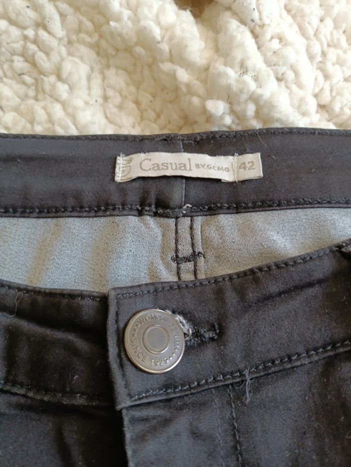 Jean slim noir Gemo Casual taille 42 - photo numéro 2