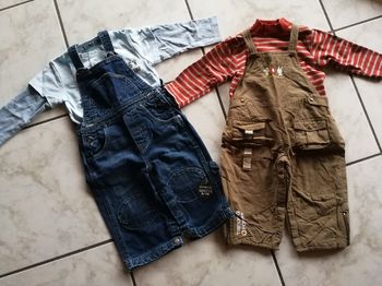 Deux ensembles salopettes