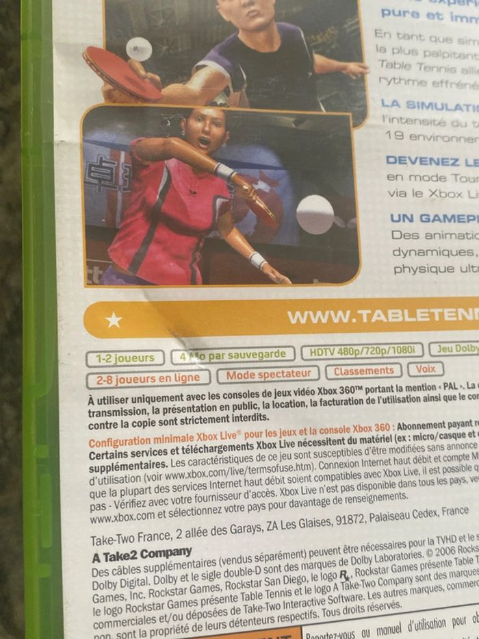 table tennis Xbox 360 - photo numéro 4