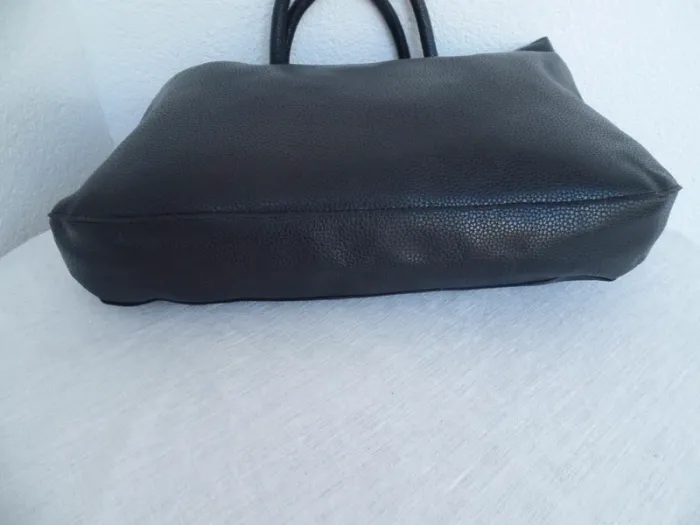 Sac style fourre-tou "cabas"_noir - photo numéro 5