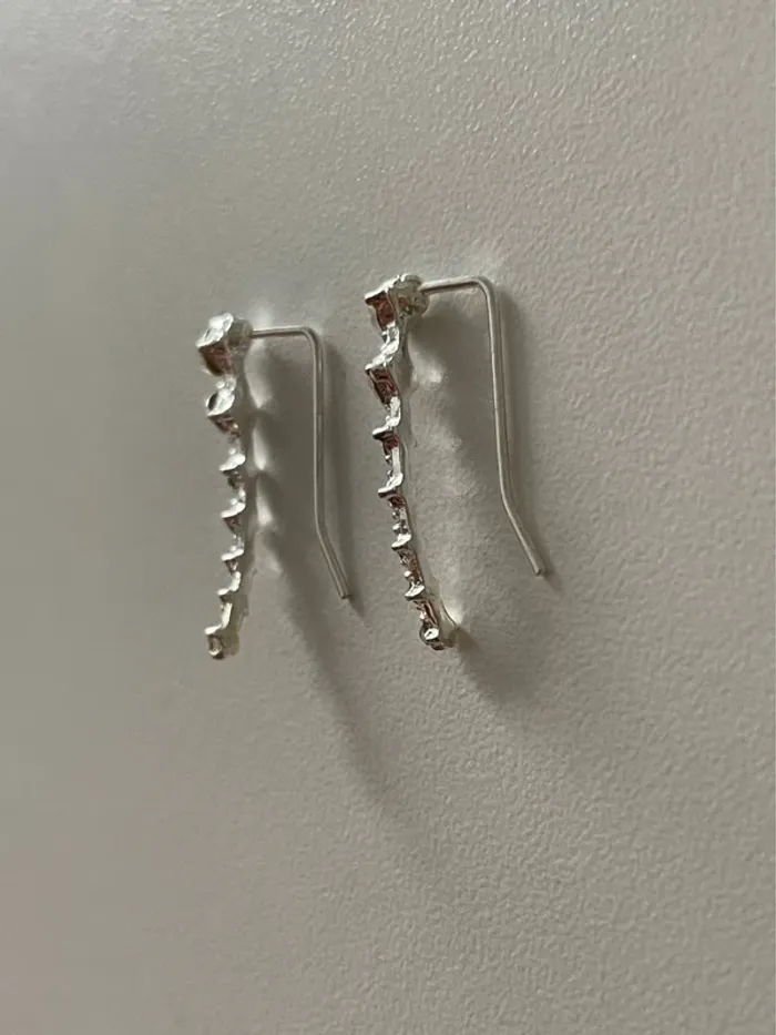 Boucle d’oreille fantaisie grimpante du groupe MaxMara sans logo sans étiquette - photo numéro 5