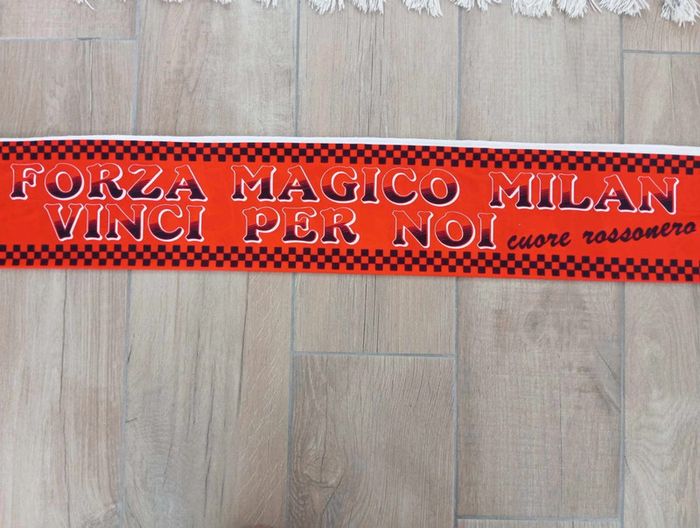 Écharpe satin vintage Milan AC - photo numéro 5