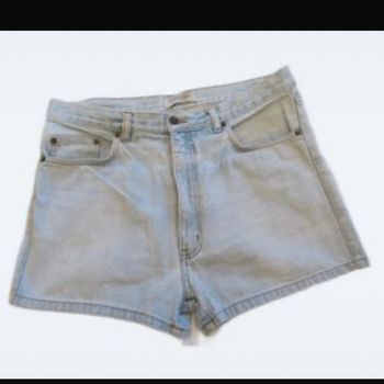 Short en jean bleu claire femme