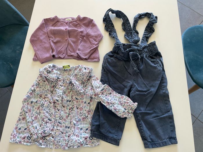 Ensemble salopette + chemisette + gilet - photo numéro 2