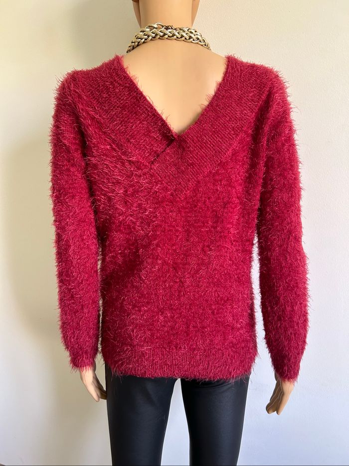 Pull rouge tout doux Morgan taille S jamais porté - photo numéro 5