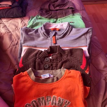 Lot sweat gilet