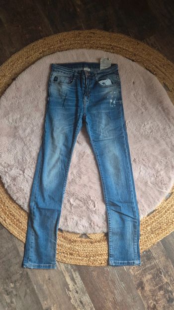 Jeans denim slim délavé Zara 🖤 13/14 ans