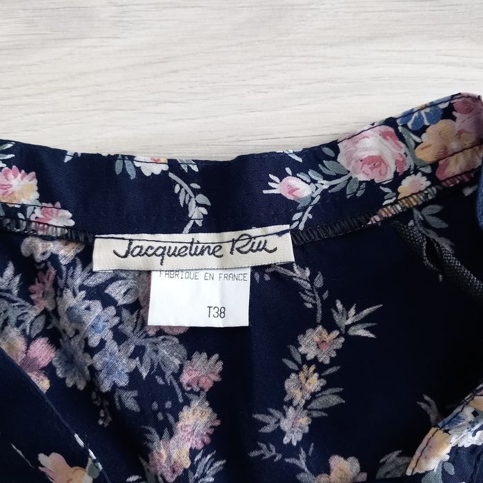 Jupe évasée à motifs à fleurs Jacqueline Riu taille 38 - photo numéro 2