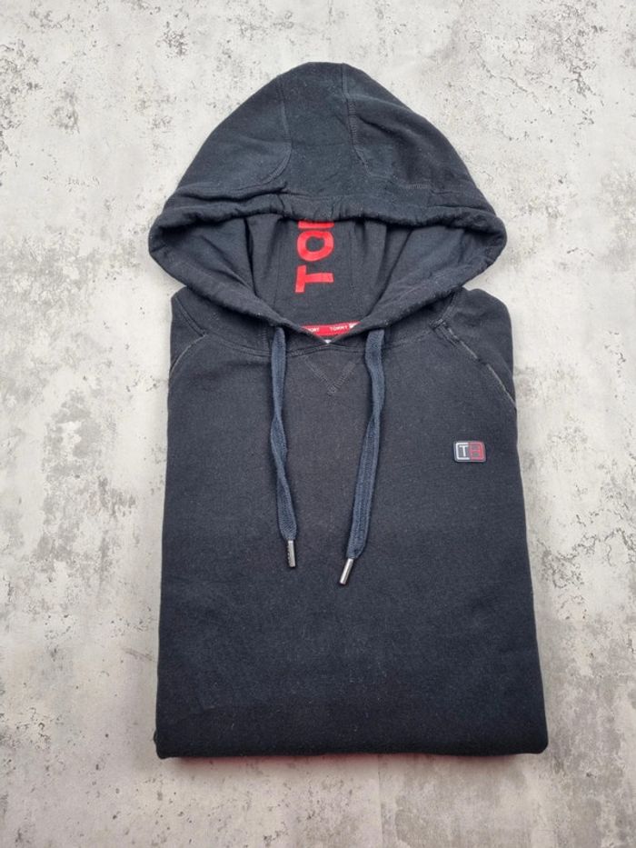 Sweat capuche noir Tommy Hilfiger XL Femme (mesures en photos) - photo numéro 2