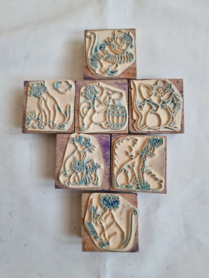 Timbres tampons les aristochats 4 5 6 7 8 9 10 ans fille ou garçon