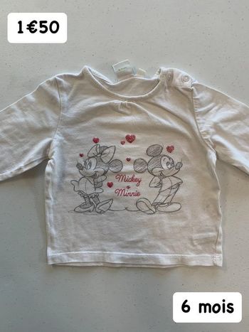 T-shirt 🎀 6 mois 🎀 Disney