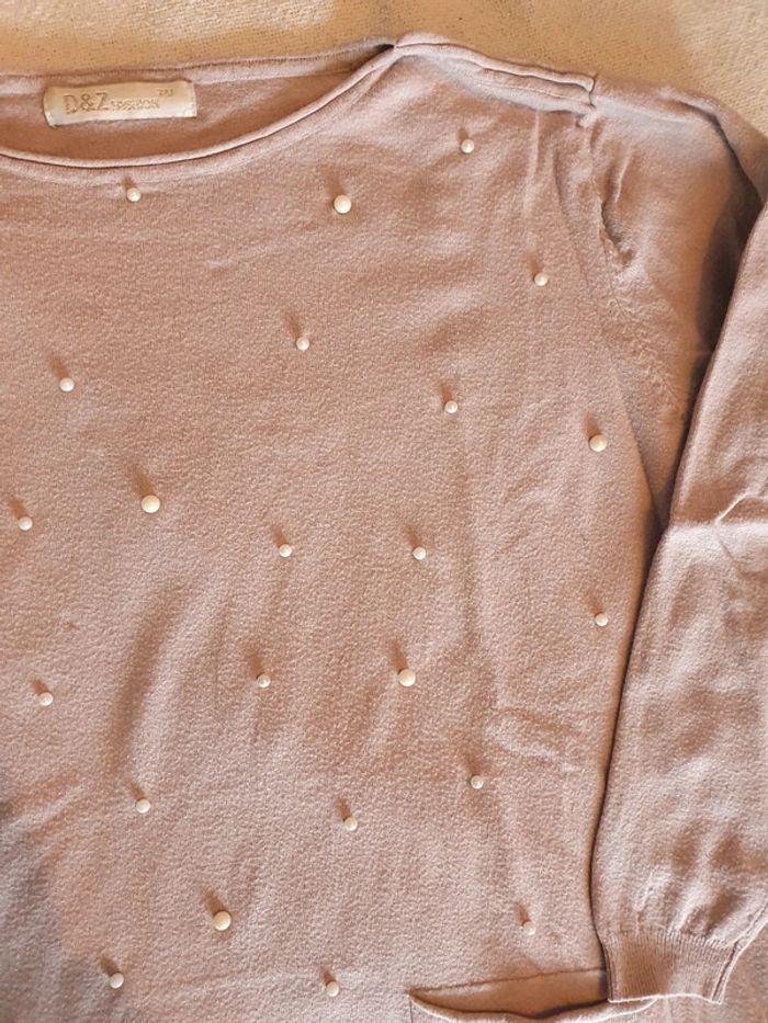 Pull rose poudré - photo numéro 2