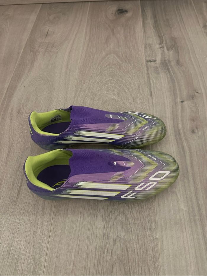 ADIDAS F50 Violette sans lacets - photo numéro 2