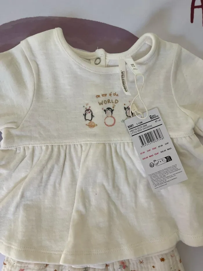 Ensemble bébé fille - 6 mois / 67 cm - Orchestra (neuf avec étiquette) - photo numéro 3