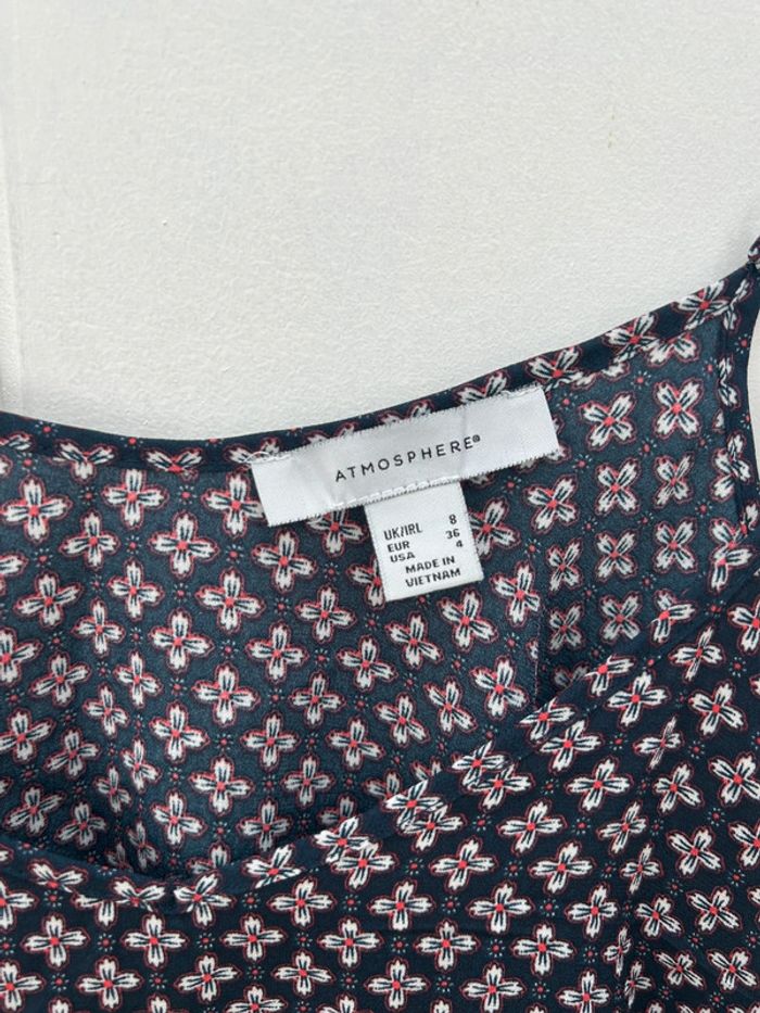 Top à bretelles débardeur - atmophere bleu et bordeaux taille 36 - photo numéro 2