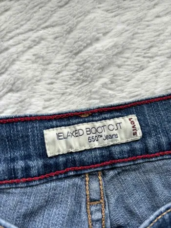 Jean Levi’s 550 Relaxed Bootcut femme bleu 2000s y2k Rare Collector taille 38/40 M/L us taille basse - photo numéro 8