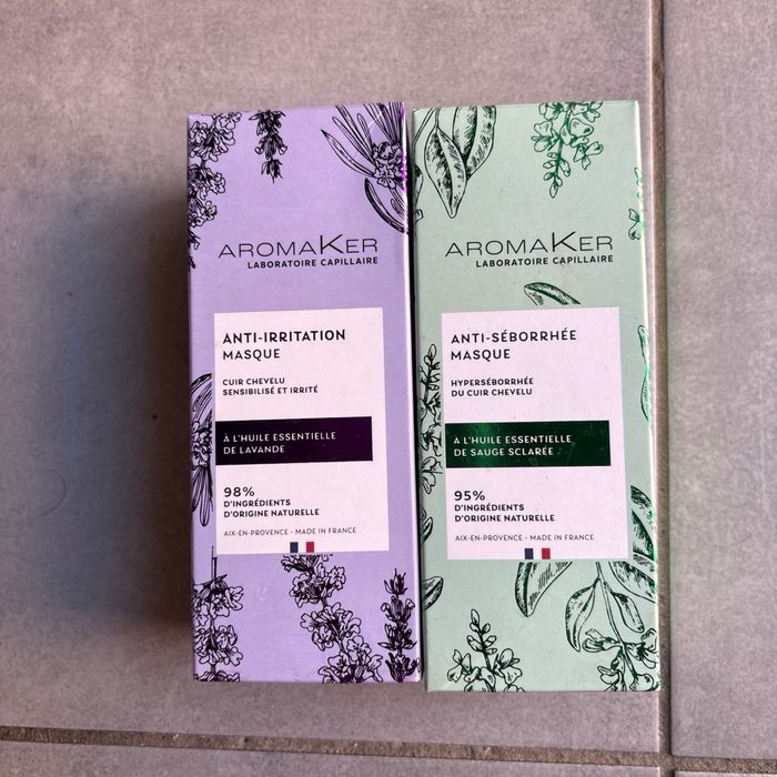 Lot de 2 masques Aromaker pour cheveux
