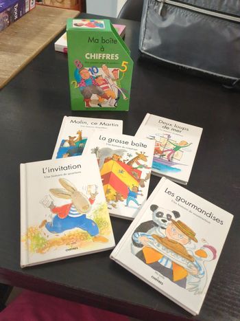 Coffret 5 livres pour apprendre a compter chiffres