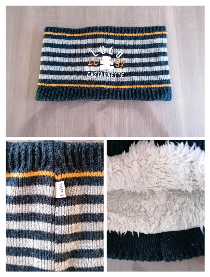 Snood /Tour de cou rayé Lulu Castagnette - photo numéro 2