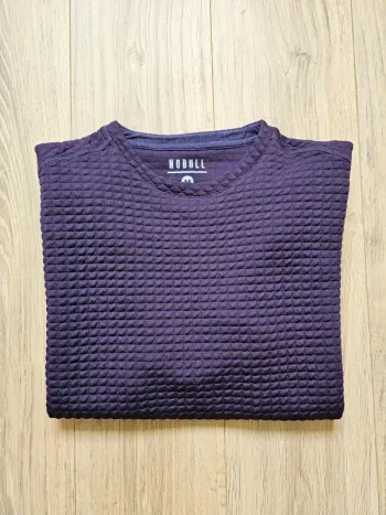 Pull Nobull matelassé violet taille M femme