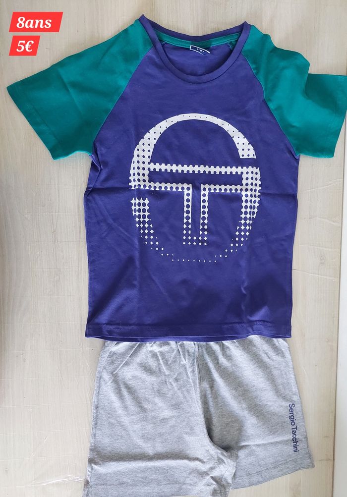 Pyjashort Sergio Tacchini garçon 8ans - photo numéro 2