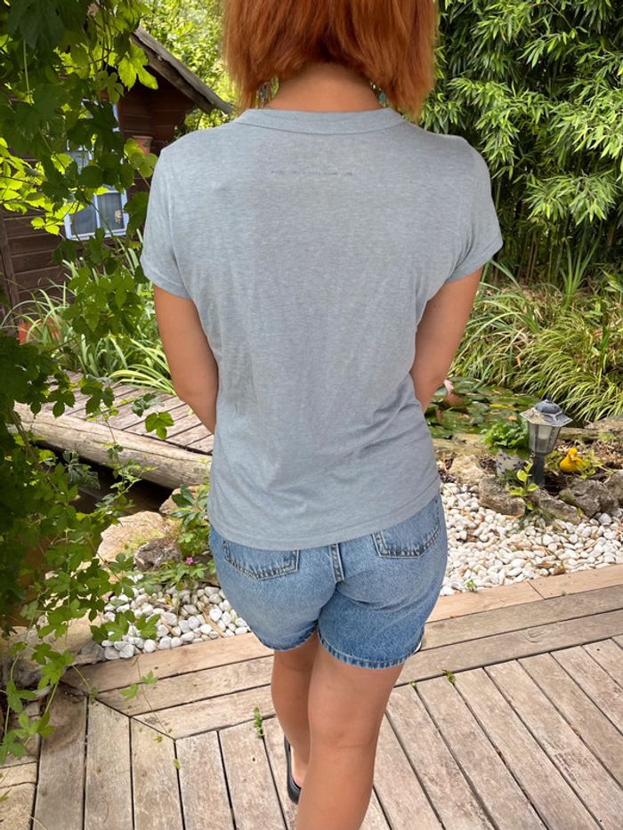 Tee-shirt gris avec personnage monsieur madame - photo numéro 3