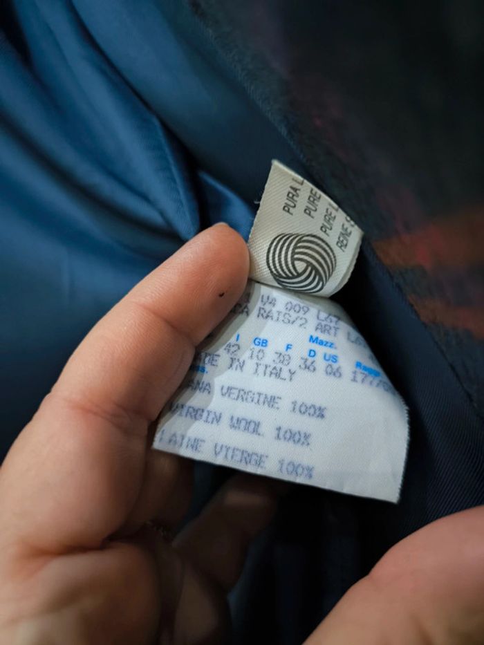 Veste costume en laine vintage taille 38 - photo numéro 3