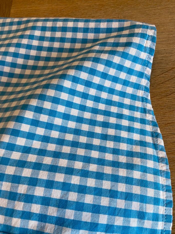 Chemise en coton vichy blanc et bleu Monoprix taille 10 ans - photo numéro 15